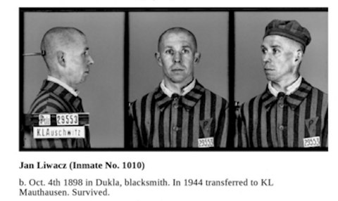fotografia de jan liwacz en mauthausen