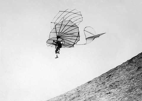 otto lilienthal planeando