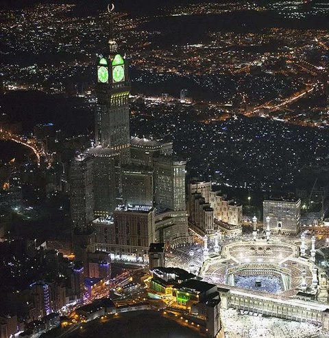 abraj al bait aerea nocturna