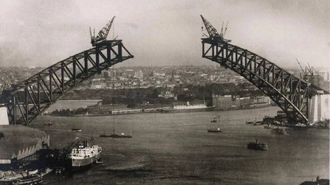construccion puente 1930