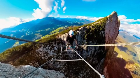 la escalera al cielo de los alpes via ferrata grosser donnerkogel