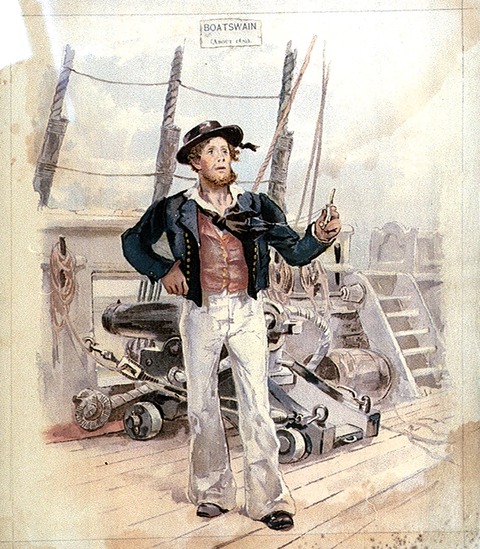 royal navy boatswain 1820