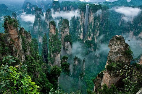zhangjiajie pilares niebla