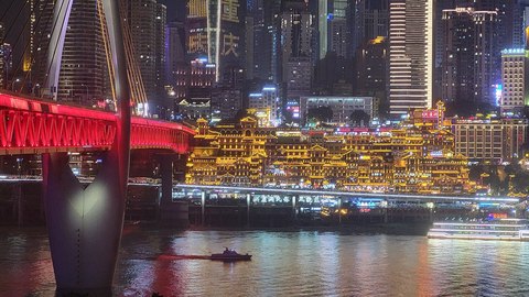 hongya cave y el puente desde enfrente