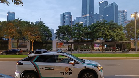 taxi sin conductor shenzhen