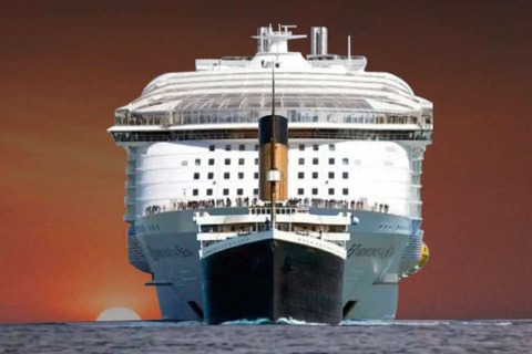 comparacion dimensiones titanic vs crucero moderno