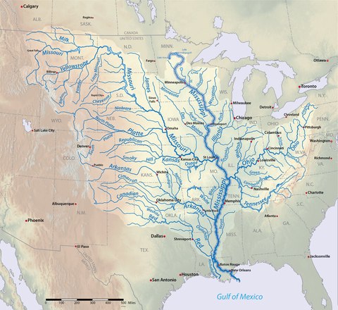 map mississippi river