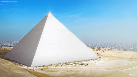 asi se veria piramide egipto