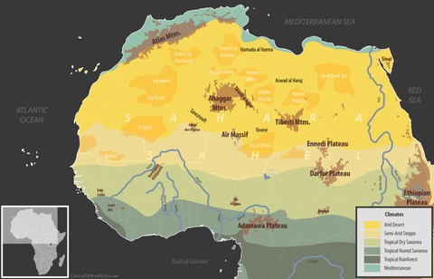 sahara map