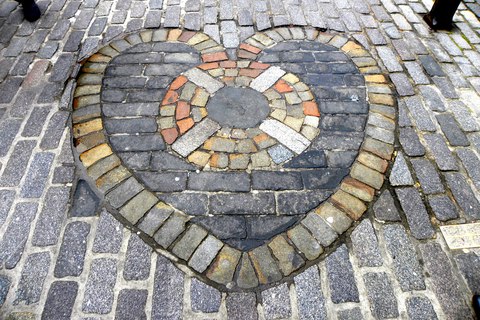 mosaico corazon de midlothian edimburgo escocia