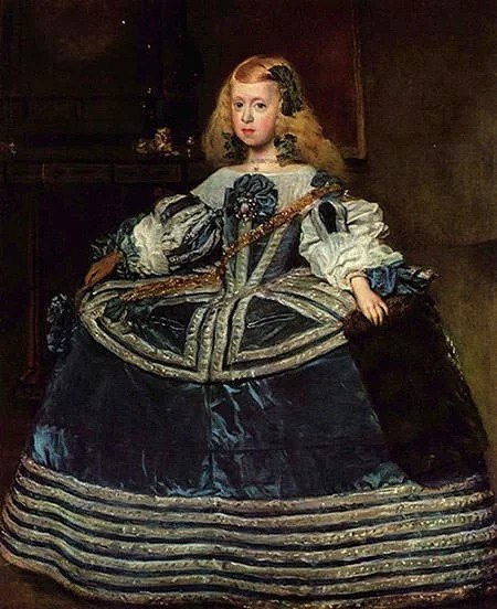 infanta margarita teresa en un vestido azul 1659 diego velazquez