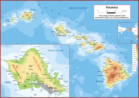 mapa hawai