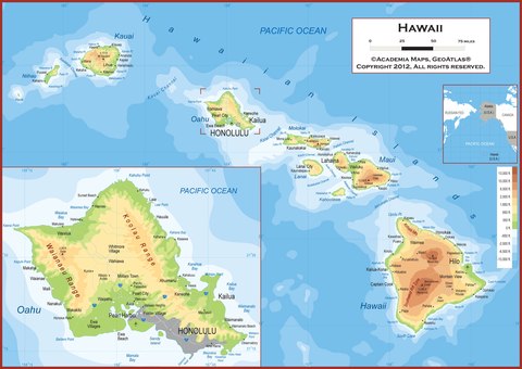 mapa hawai