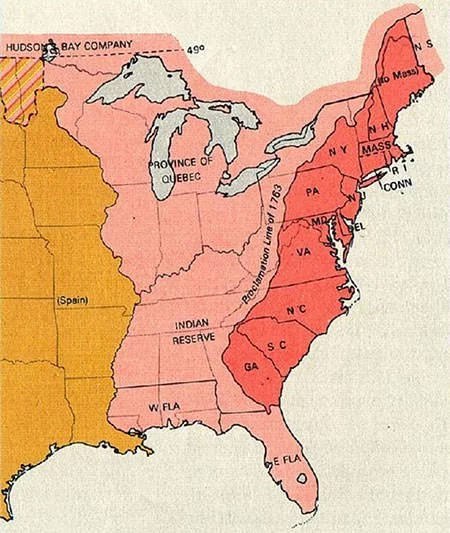mapa este de norteamerica 1775
