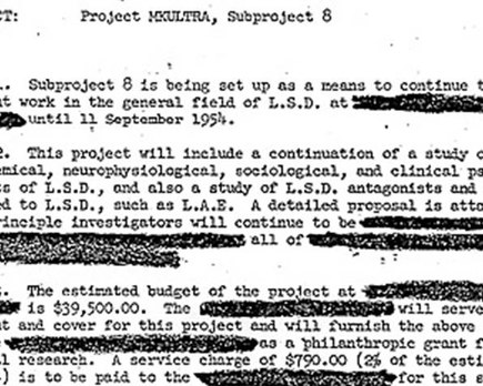uno de los programas mas impactantes de la cia mkultra