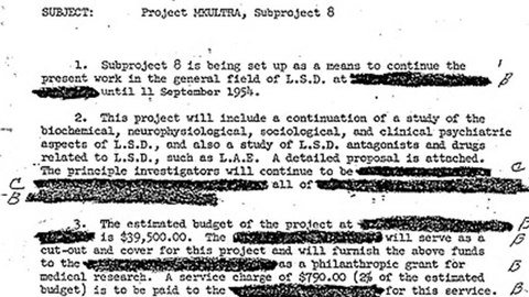 uno de los programas mas impactantes de la cia mkultra