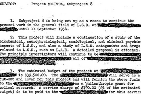 uno de los programas mas impactantes de la cia mkultra