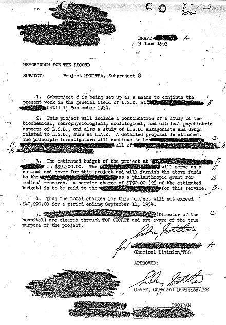 uno de los programas mas impactantes de la cia mkultra