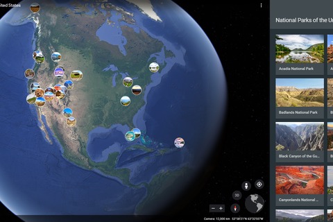 visitar parques nacionales google earth