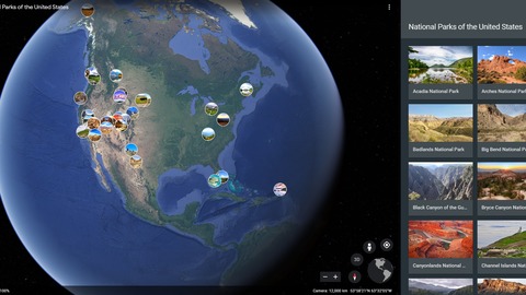 visitar parques nacionales google earth