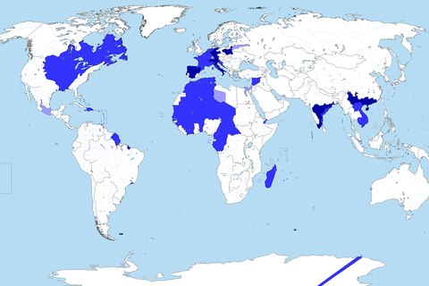 antiguas colonias francesas