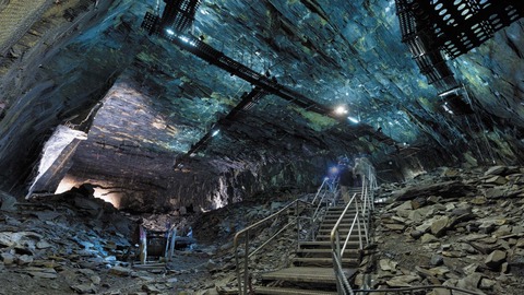 la mine bleue
