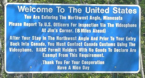 cartel informacion northwest angle