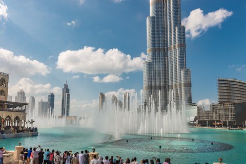burj khalifa fountain
