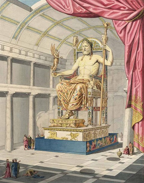 la estatua zeus olimpia