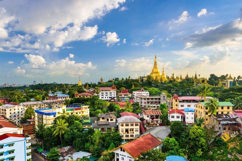 yangon con la pagoda shwedagon