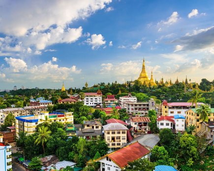 yangon con la pagoda shwedagon