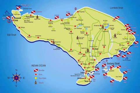 mejores lugares buceo bali