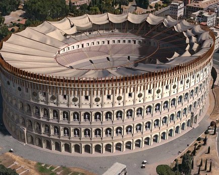 asi se veian y se ven famosas estructuras romanas antiguas pasado y presente