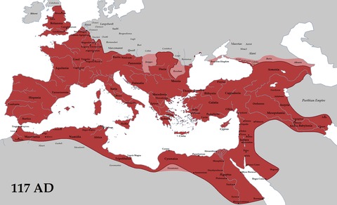 roman empire trajan 117 ad
