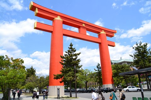 torii santuario heian kioto japon