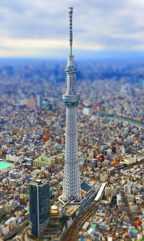 tokyo skytree tiltshift