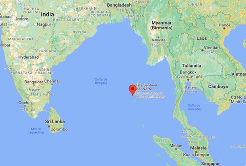 isla sentinel del norte