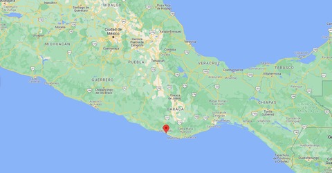 mapa puerto escondido