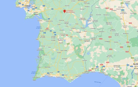 mapa almendres cromlech