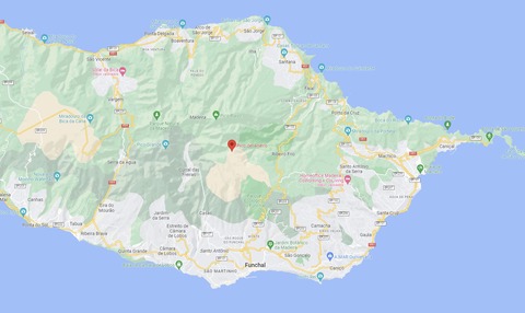 mapa pico do arieiro