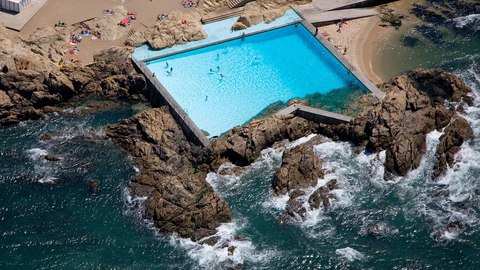 piscinas das mares de leca da palmeira aerea