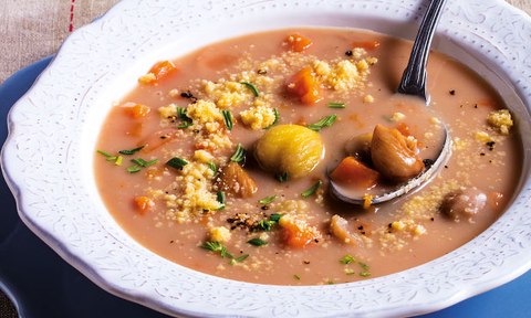sopa de castanha