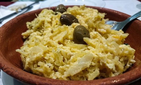 comer evora bacalhau a bras