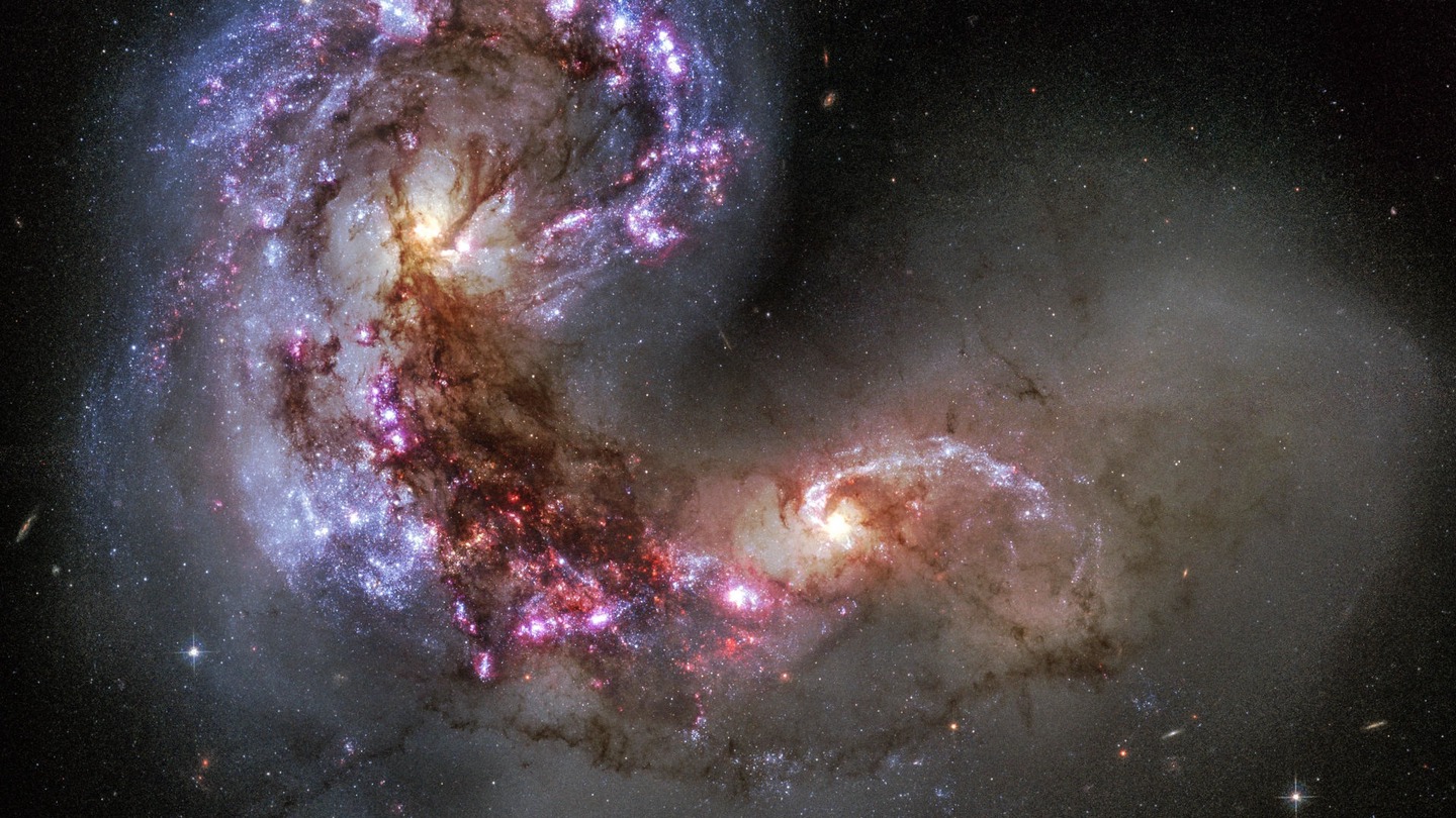 que cuando ocurre galaxias colisionan