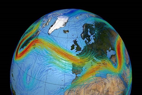 que es corriente de chorro jet stream