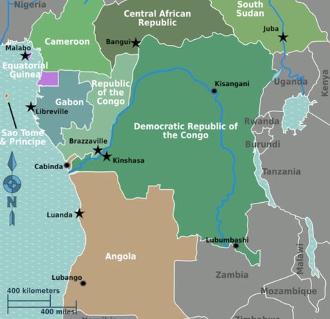 mapa congo