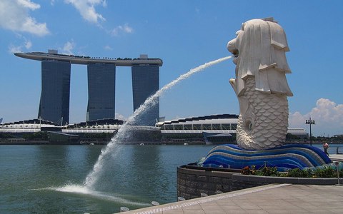 merlion parque singapur