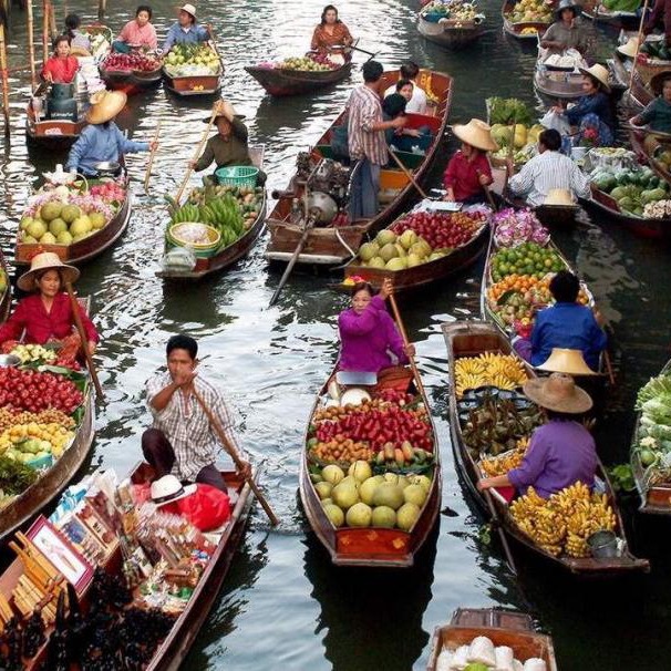 bangkok mercados flotantes