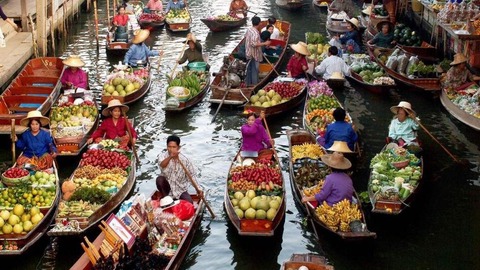 bangkok mercados flotantes