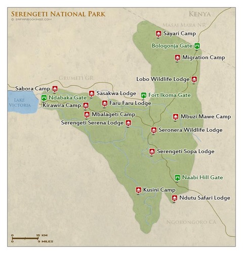 parque nacional serengueti zonas